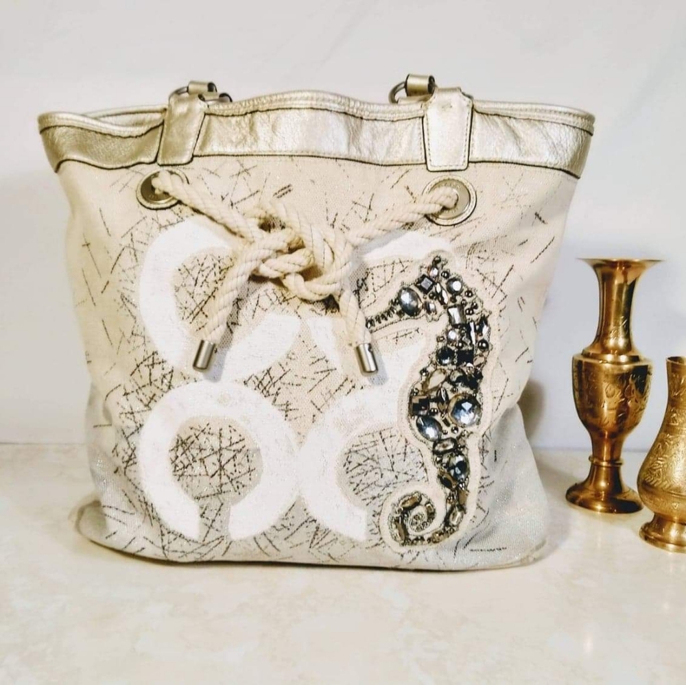 RARE Coach Audrey Seahorse Tote